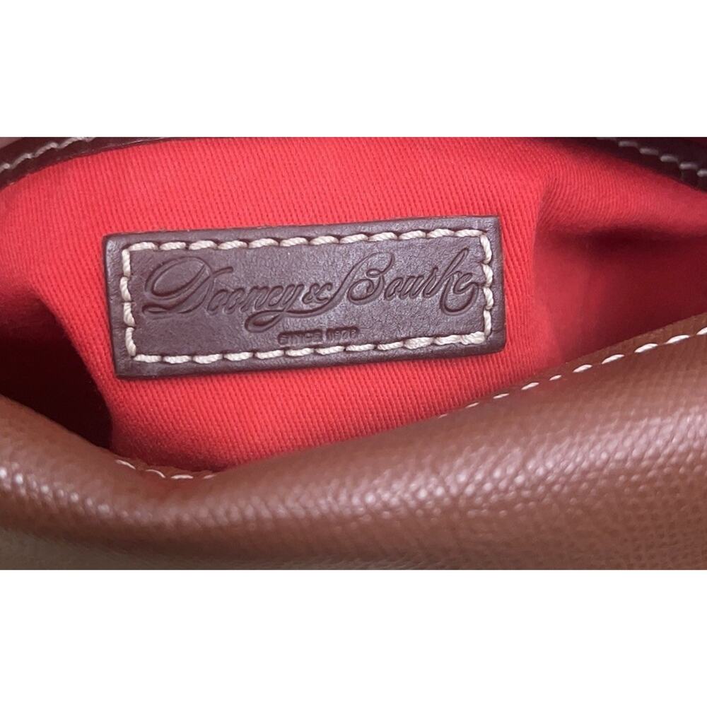 Dooney & Bourke Pebble Leather Large Tote East/West Sac Caramel Brown - Picture 11 of 17